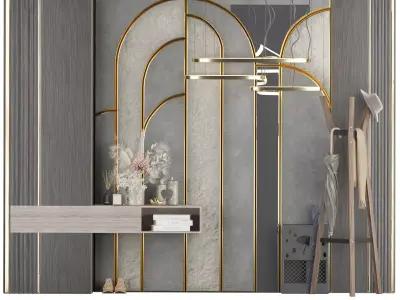 hallway set 09 3D model