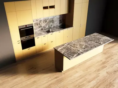 8-Kitchen8 matte 1 3D model