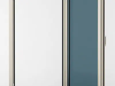 Plastic casement window 03 3D model