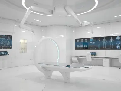 Sci-Fi Laboratory and Corridor 