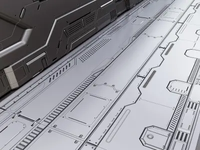 SCI-FI FLOOR PANELS VOL 02 3D model