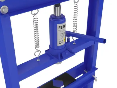 20 ton hydraulic shop press manual metal garage floor machine 3D model