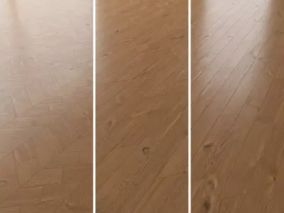  Parquet Oak Nut WWL set 6 3D model