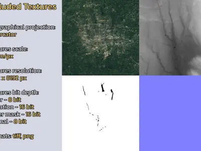 Columbus United States City Landscape 3D Model 3D model