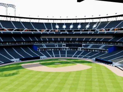 Citi Field - New York Mets Baseball Stadium 3D model