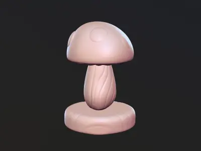 Mushroom light of Toad Free 3D print model