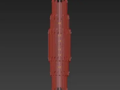 MATHENY V WALL LAMP by DELIGHTFULL Black 3D model