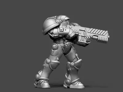 Trooper In space - 35mm scale 3D print model