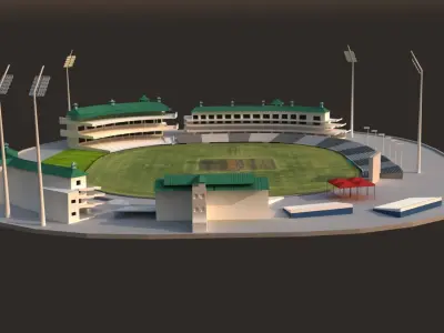 NewZealand Cricket Stadium 3D model