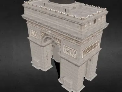Arco Del Triunfo Low-poly 3D model