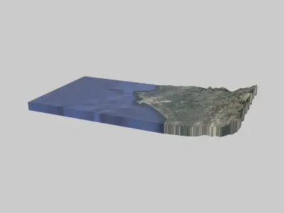 Lattakia City Low-poly 3D model