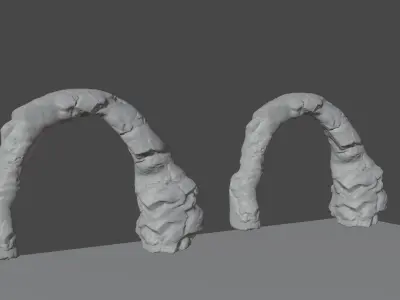 desert rock Free low-poly 3D model