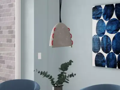 Aliso Light Single Bell Pendant 3D model