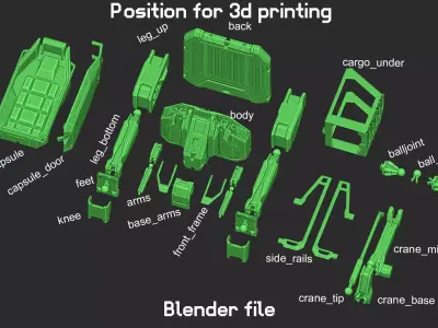 LIFTBOT mech  3D print model