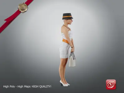 Casual Female A CC 21 30 007 3D model