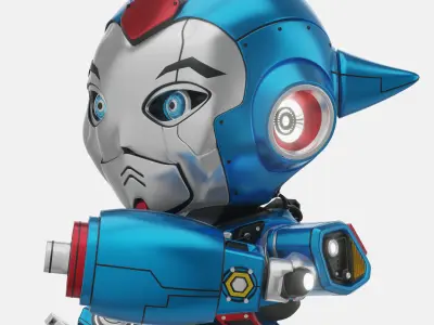 Robot Character 02 - Scifi Edition 3D model