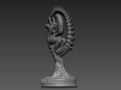 Alien 3D print model