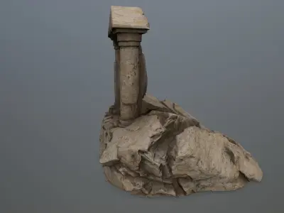 Souls Gate Low-poly 3D model