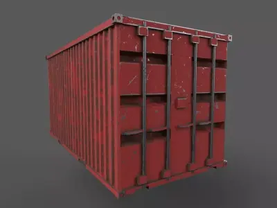 Shipping      Container  Low-poly 3D model