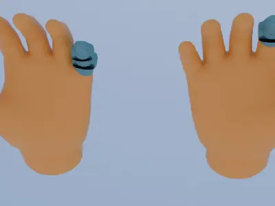 Sci Fi VR Hand Low-poly 3D model