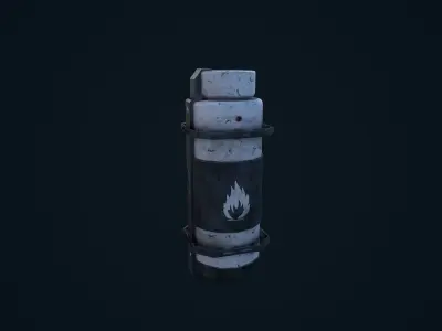Sci Fi Canister Low-poly 3D model