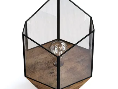 Hexagonal Table Lamp 3D model