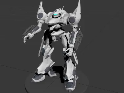 armored core robot 3D model