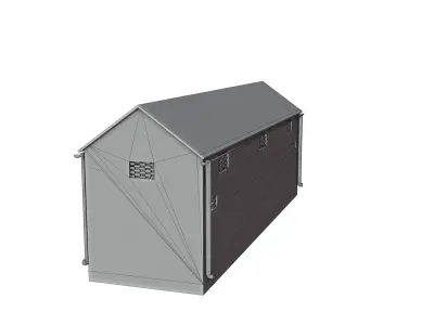 Barn Old Free low-poly 3D model