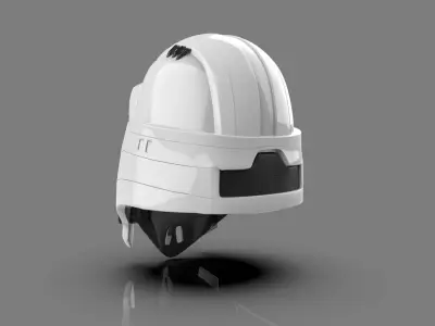helmet of star wars trooper 3D print model