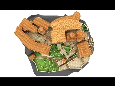 Monastery of Varlaam- 3d Model