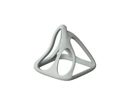 SciFi Cube Object No 58442 Low Poly Shape Low-poly 3D model