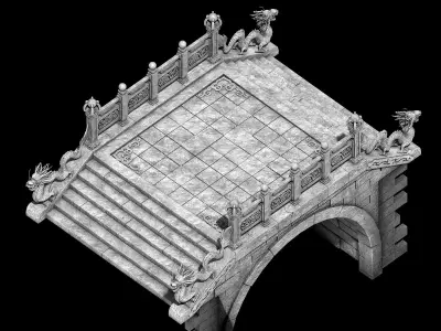 Beijing City - Palace - Stone Bridge 3D model