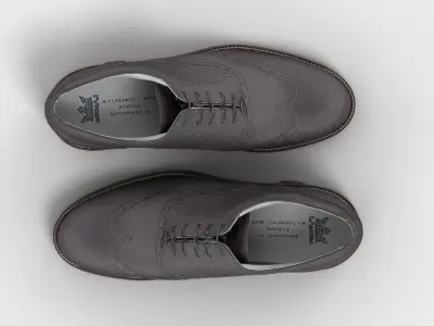 Mens Formal Leather Dress Shoes 3D model