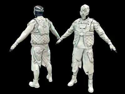 CyberPunk Man 3D model