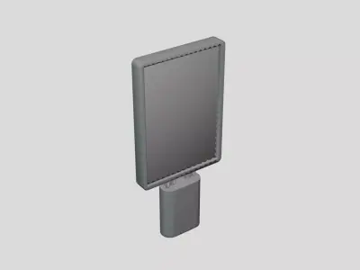 Citylight Poster - Geometry Only No Textures No Materials 3D model