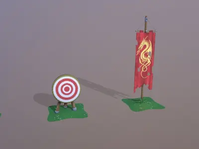 Medieval Asset Game Ready  Low-poly 3D model