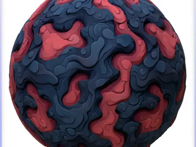 Stylized Lava Seamless Texture Texture