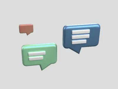 3D app web Icon Low-poly 3D model-16 Low-poly 3D model
