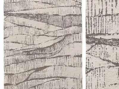 STRATI HAND-KNOTTED WOOL RUG 3D model