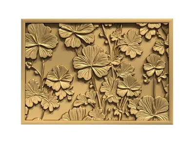 Modern Wall Panel Relief for CNC and 3D Printing 11 3D print model