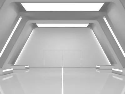 Sci Fi Warehouse 3D model
