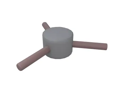 Platform Rotation Trap v1 001 Low-poly 3D model