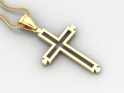 Cross Light Gold 4CP039 3DM STL 3D print model purchase