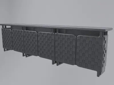Modern Cabinet Off-Grid 3D model