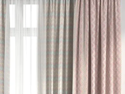Curtain Set 264 3D model