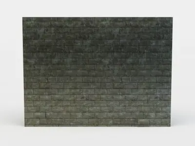 Wall brick Low-poly 3D model