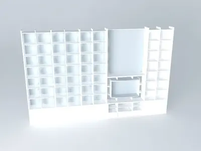 Stenka wall with window Free 3D model