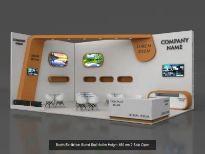 10 Exhibition Stand Stall Booth 3D model 3D Model Collection 3D Model Pack