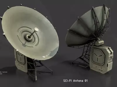 Sci-Fi Radar and Antenna Vol 01 3D model