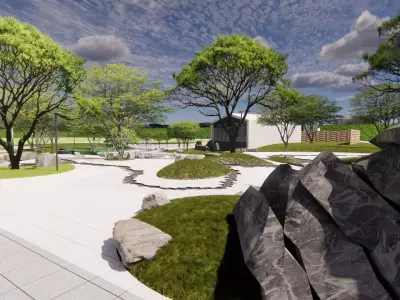 landscape 3D model